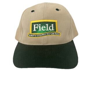 Vintage Field Hot Dogs Bologna Strapback Adjustable Beige Green Hat Falcon